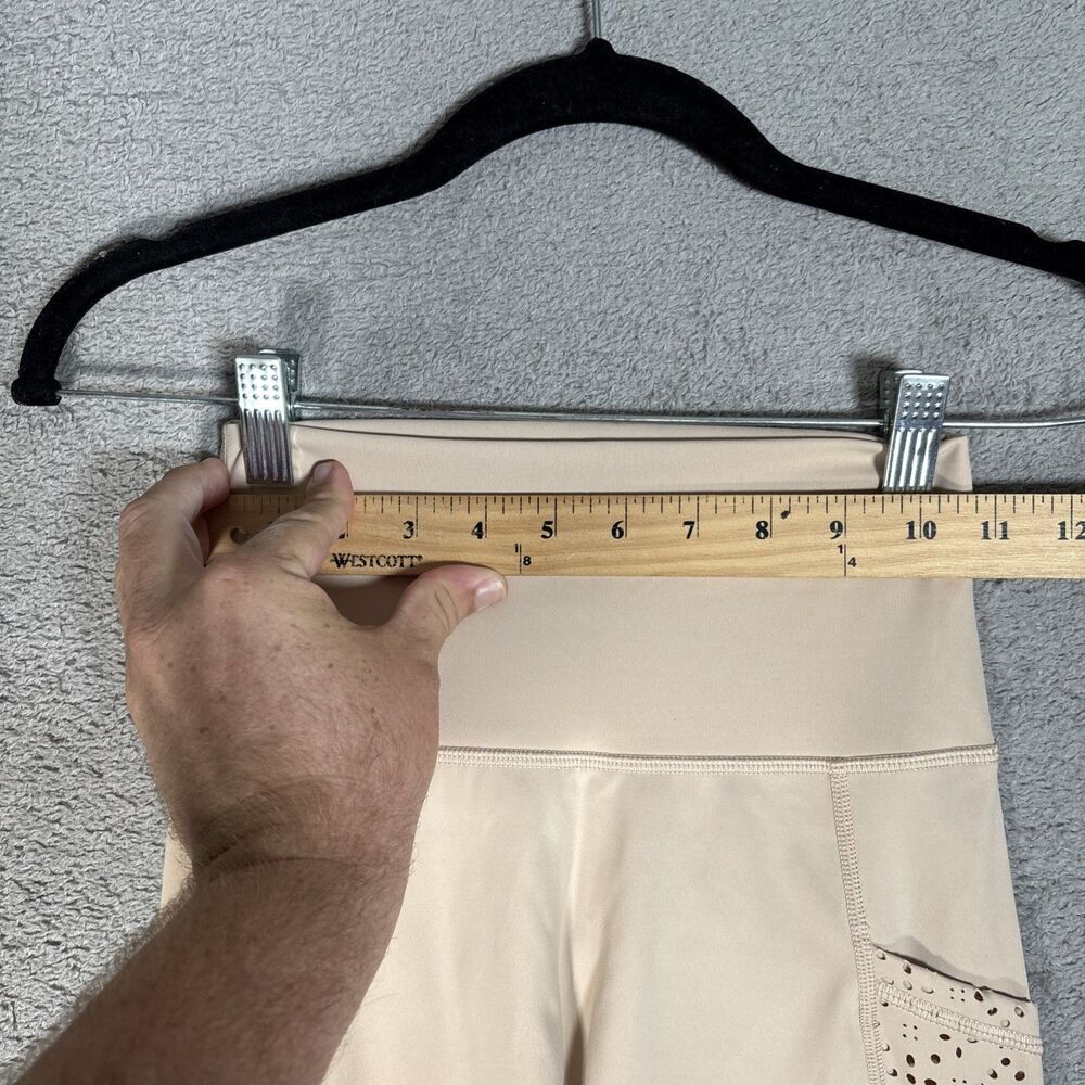 Aerie Women’s Size Small Offline Leggings Nude Beige Eyelets‎ Pockets Athleisure - Picture 5 of 15